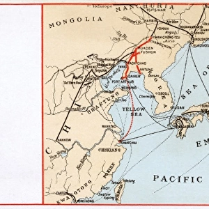 Train routes through Eastern Asia