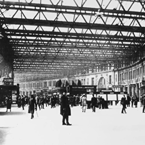 View inside Waterloo Station, London