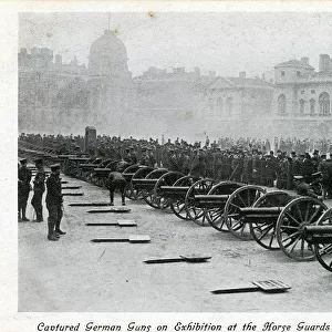 WW1 - Captured German Guns - Horse Guards Parade, London