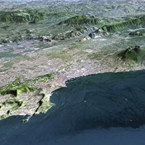 Mount Vesuvius, 3D artwork C015 / 6570