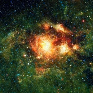 Star-birth region, space telescope image