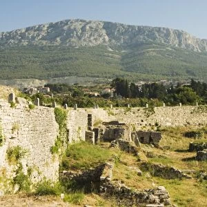 Archaeological ruins of the ancient city of Solin (known as Salona by the Romans)