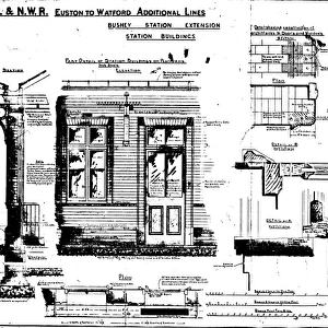 L & N. W. R Euston to Watford Additional Lines - Bushey Station [1911]