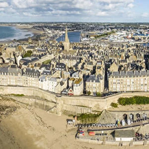 France, Ille et Vilaine, Cote d Emeraude (Emerald Coast), Saint Malo, the walled city