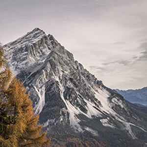 Mount Antelao in autumn, San Vito di Cadore, Boite Valley, Belluno district, Veneto, Italy