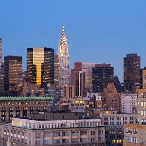 USA, New York, Manhattan, Midtown and Chrysler Building