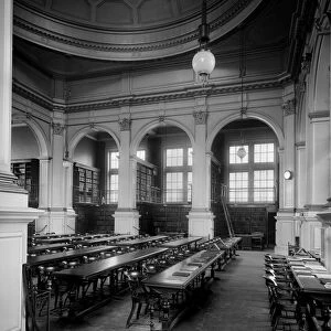 View of the reference room, Edinburgh Central Library. Date: 1893