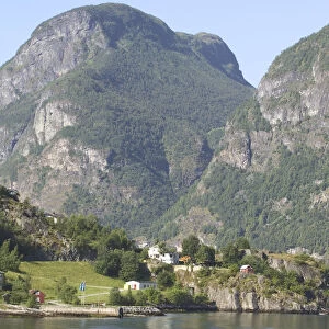 Aurland fjord between Flam and Gudvagan is situated in the innermost part of the
