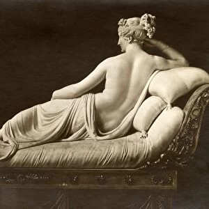 PAULINE BONAPARTE (1780-1825). Duchess of Guastella and sister of Napoleon I. As Venus