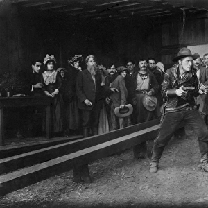 WILLIAM S. HART. In a scene from The Aryan, 1916