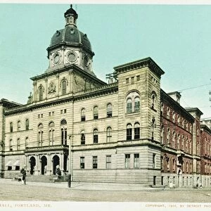 City Hall, Portland, ME. Postcard. 1904, City Hall, Portland, ME. Postcard