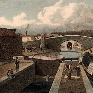 The Double Lock, & East Entrance to the Islington Tunnel, Regents Canal, London