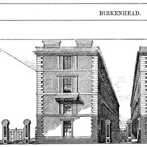 Low rental workmens dwellings built by Birkenhead Dock Co. c1844: Architect CE