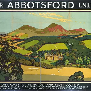 Abbotsford, LNER poster, 1930