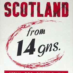 All-In Holidays in Scotland, Creative Tourist Agents, BR poster, c 1950s