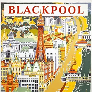Blackpool, BR (LMR) poster, 1955