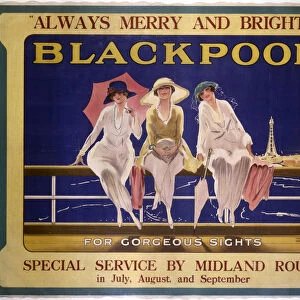 Blackpool - Always Merry and Bright, MR poster, 1923-1947