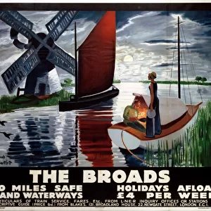 The Broads, LNER poster, 1932