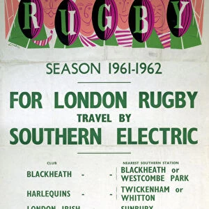 BR(SR) poster. Season 1961-1962. For Londo