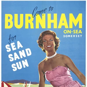 Burnham on Sea, BR poster, 1961