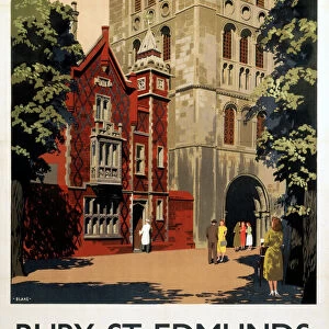 Bury St Edmunds, BR (ER) poster, 1948-1965