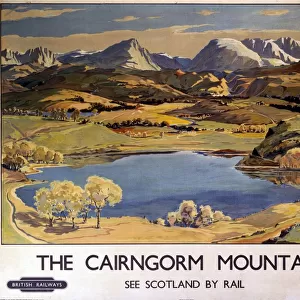 The Cairngorm Mountains, BR (ScR) poster, 1948-1965
