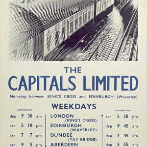 The Capitals Limited, BR poster, 1950
