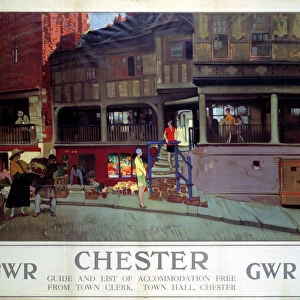 Chester, GWR poster, c 1920s