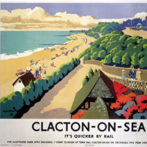 Clacton-on-Sea, LNER poster, 1935