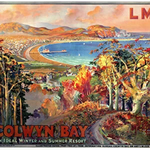 Colwyn Bay, LMS poster, 1923-1947