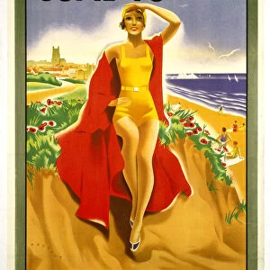 Come to Cromer, Where the Poppies Grow, LMS / LNER poster, 1923-1947