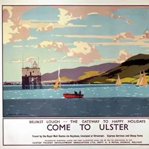 Come to Ulster, LMS poster, c 1930s