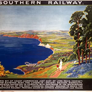 The Dorset Coast, SR poster, 1923