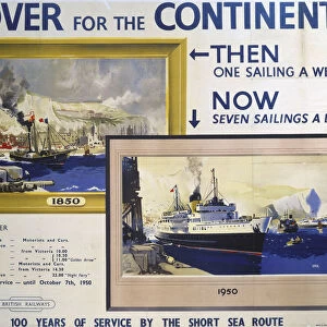 Dover for the Continent, BR poster, 1950