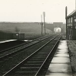 Droylsden Station, London, Midland and Scottish Railway, 1929