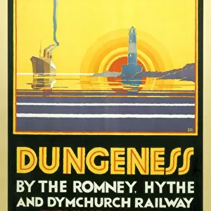 Dungeness, Romney, Hythe and Dymchurch Railway poster, 1928