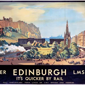 Edinburgh, LNER / LMS poster, 1934