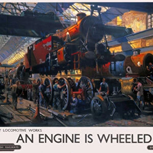 An Engine is Wheeled, BR poster, 1950s