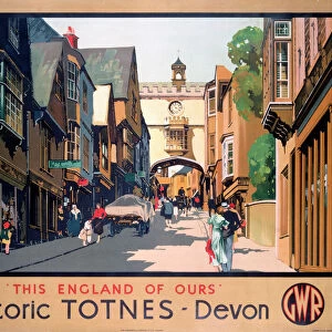 This England of Ours - Historic Totnes GWR poster, 1923-1947