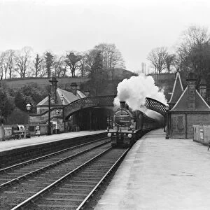 Express train at Cromford station, 1911