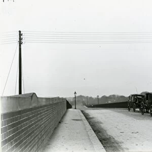 Formby station, overbridge, Lancashire & Yorkshire Railway, 1913