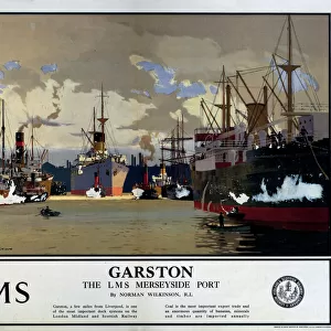 Garston - The LMS Merseyside Port, LMS poster, 1923-1947