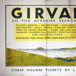 Girvan on the Ayrshire Seaboard, LMS poster, 1940
