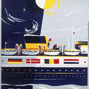 Harwich - Hook of Holland, BR poster, 1963