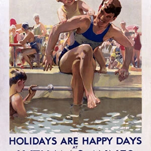 Holidays are Happy Days at Lytham St Annes, LMS poster, 1923-1947
