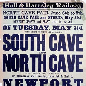 Hull & Barnsley Railway handbill advertisin