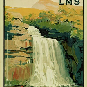 Ingleton: The Land of Waterfalls, LMS poster, 1923-1947