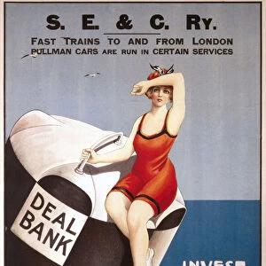 Invest in a Holiday at Deal, SE&CR poster, c 1910s
