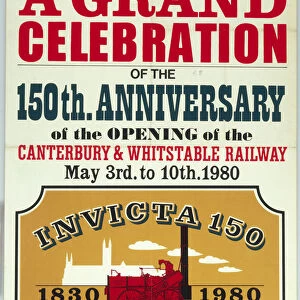 Invicta locomotive, British Rail poster, 1980