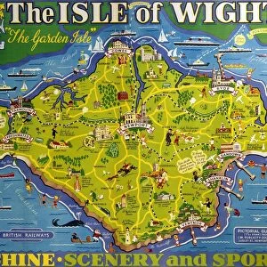 The Isle of Wight, BR poster, 1949